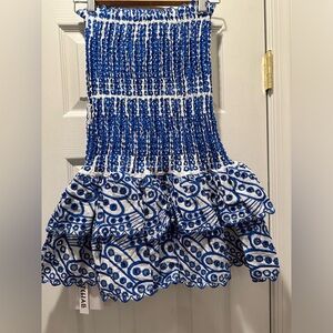 NWT - Catchall Rosemary Blue & White Mini Dress